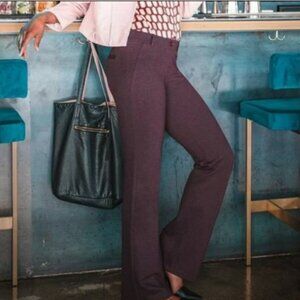 Betabrand Bootcut Plum Dress Pant Medium Long